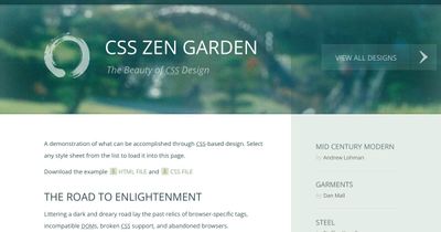 Screenshot of CSS Zen Garden